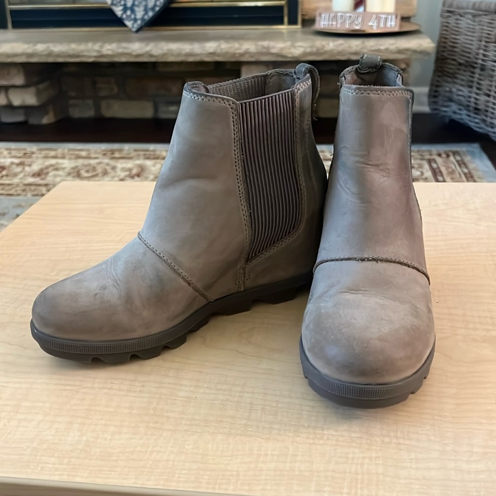 Beige Sorel Boots
